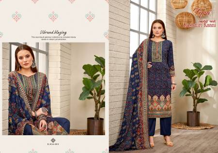 Fyra Kashmiri Kaani 2 Casual Daily Wear Pashmina Dress material Collection 